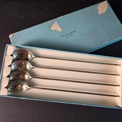 Tiffany & Co Sterling Silver Sipper Spoon Set