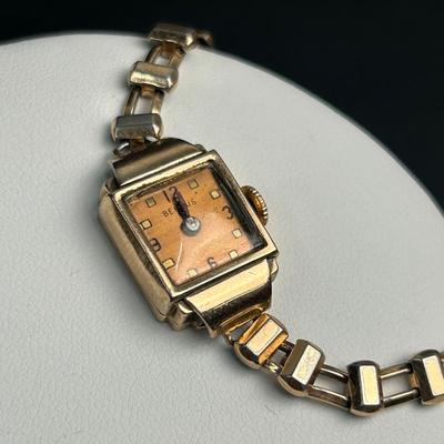 Vintage 14K Gold Benrus Ladies Watch