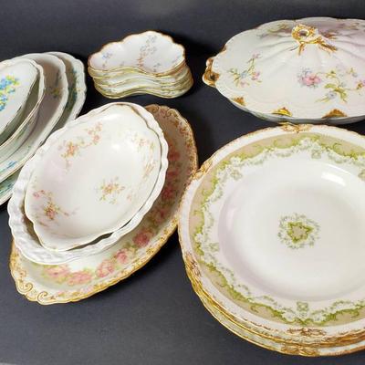 Antique French & Austrian China: Haviland, A. Lanternier,  Lewis,Straus and Sons