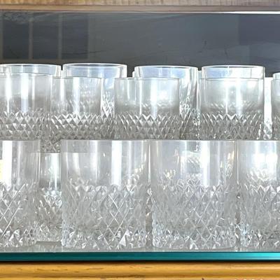 Vintage West German Bieikristall Crystal Drinkware: Wine, Coupes, Low Ball Glasses