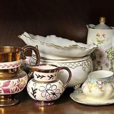 Copper Lusterware &  Royal Vienna, Henrich & More Porcelain from Austria, France, Germany, Japan