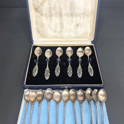 900 Silver (Marked) Demitasse Spoons