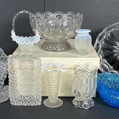 Antique Pattern & Hobnail Glass: Hobbs Brockunier, Adams & Co, Fenton, Anchor Hocking