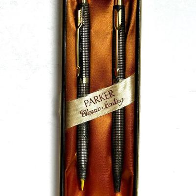 Sterling Silver Parker Classic Pen & Pencil Set 