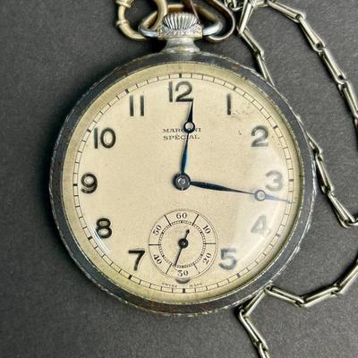 Vintage Marconi Special Pocket Watch - Swiss Made 15 Jewels 