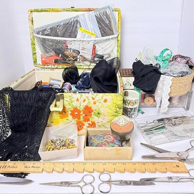 Sewing Notions & Shears, Including Hoffritz Pinking Shears, Scissors Lerche Solingen 