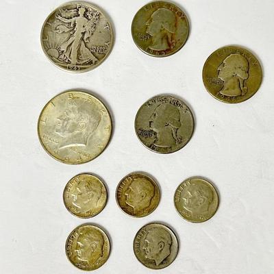90% Silver US Coins: Half Dollars, Quarters & Dimes 