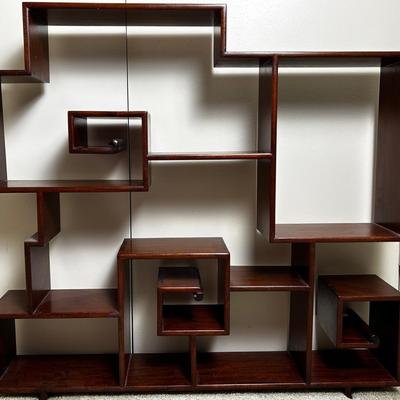 Vintage Asian Style Display Shelf - 32x5x30”
