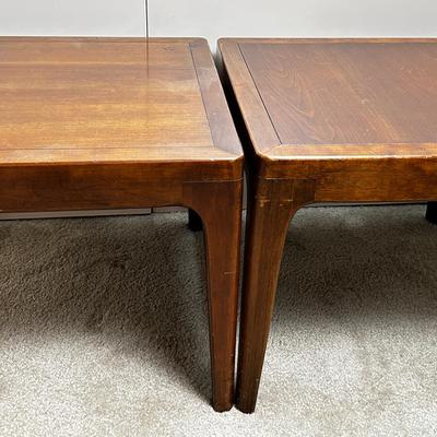 Statton Furniture Mid Century Side Table Pair - 18x18x15” 