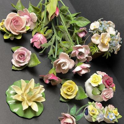 Ceramic Florals Including Herend, Royal Doulton, Aynsley, Coalport & More 