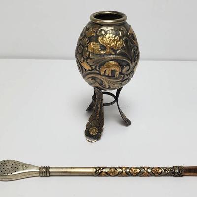 800 Silver Mate Cup with Bombillia Straw