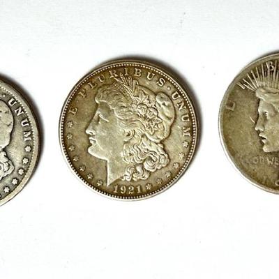 90% Silver Morgan & Peace Silver Dollars