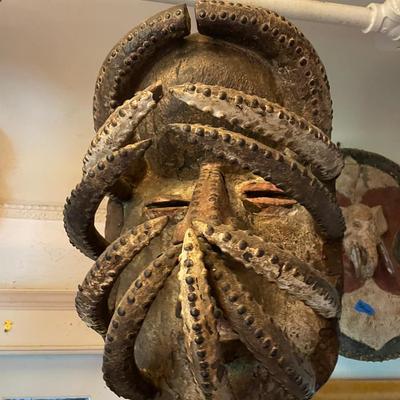 Dan-Bété Spider Mask with Radiating Crest – Côte d’Ivoire