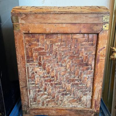 Woven-Panel Southeast Asian Chest