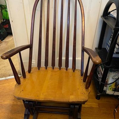 Vintage Windsor-Style Rocking Chair