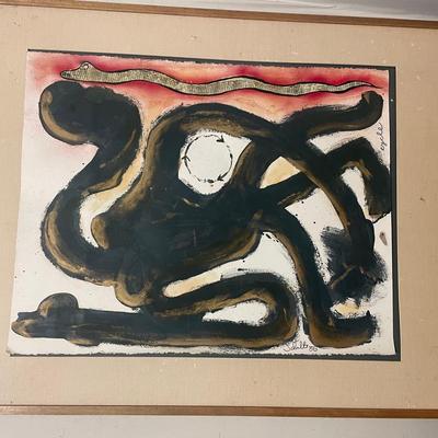 ‘Cycle’, Signed Schultz, 1986 Abstract Painting