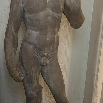 Plaster Statue of Michelangelo’s David Reproduction