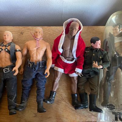 Male Action Figures Including Tom of Finland