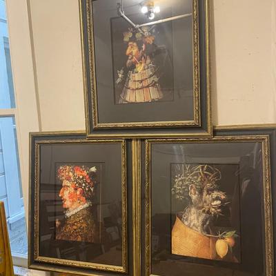 Three Framed Anthropomorphic Root Figure