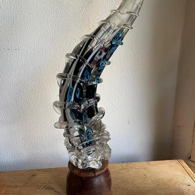 Abstract Glass Sculpture