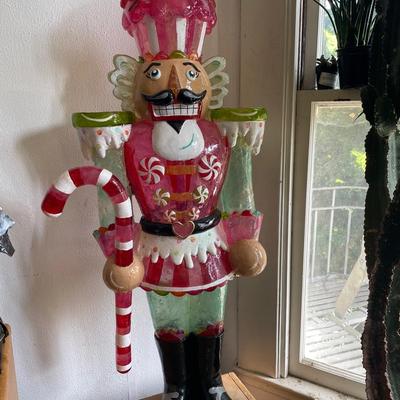 Plastic Life-Size Decorative Nutcracker Sculpture