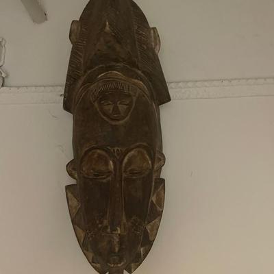 Carved Wooden African Tribal Mask