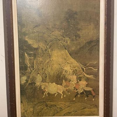 Framed Art Reproduction of ‘Gift Bearers’ (Sung Dynasty)