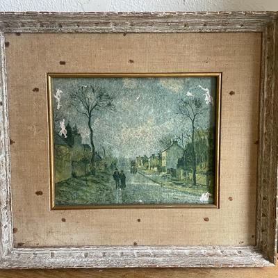 Vintage Framed Print – The Road to Louveciennes After Camille Pissarro