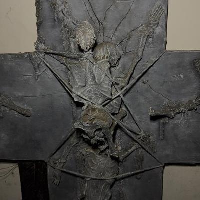 Decorative Cross with Mixed Media Texture