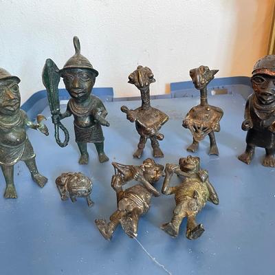 Bronze Figurines Depicting Various Subjects