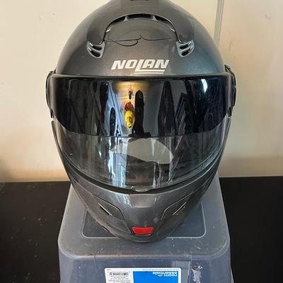 Nolan N102 Modular Motorcycle Helmet – Matte Gray with Flip-Up Face Shield