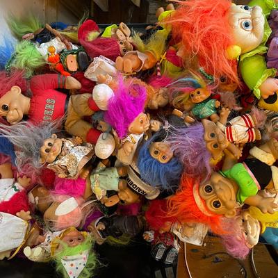 Vintage Troll Doll Collection – Assorted Styles & Sizes