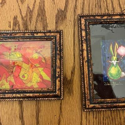 Framed Miniature Abstract and Figurative Artworks