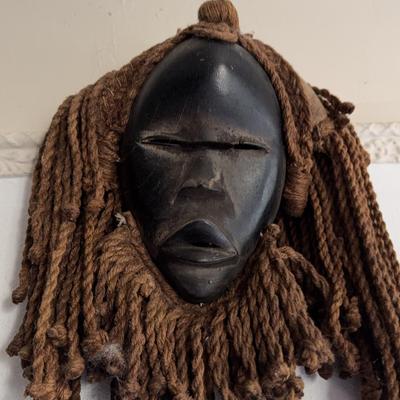 Dan Mask with Braided Raffia – Liberia or Côte d’Ivoire