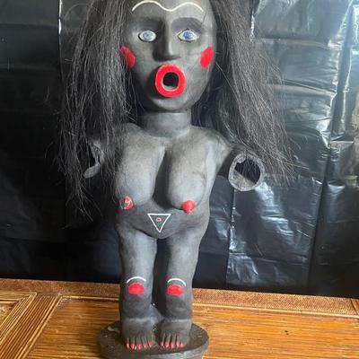 Hand-Carved African Wooden Figure