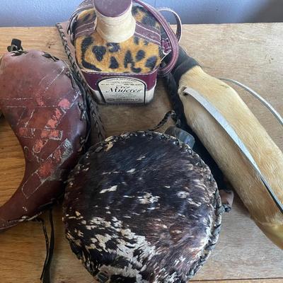 Rustic Decorative Flasks and Bottles