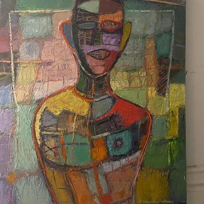 Sketchy Man Mixed Media on Canvas