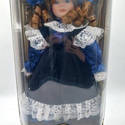 1994 “Antique Royalty” Genuine Porcelain Doll With Display Stand