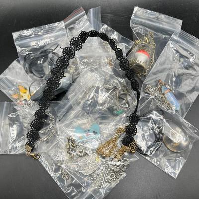 Mystery Lot of Jewelry including Rings, Pendants, Necklaces & Earrings