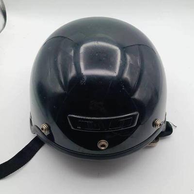 DOT Black Motorcycle Helmet — Size S