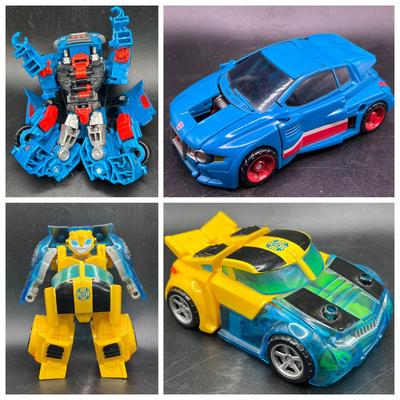 (2) Transformers: Rescue Bots Bumblebee & Transformers Generations Skids