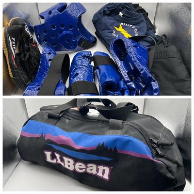Sparring Gear in LLBean Duffle Bag