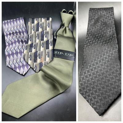 (4) 100% Silk Ties