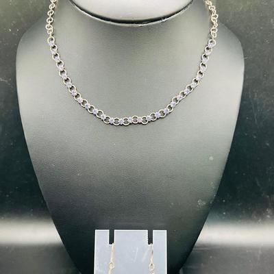 Sparkling Purple Matching Earrings & Necklace