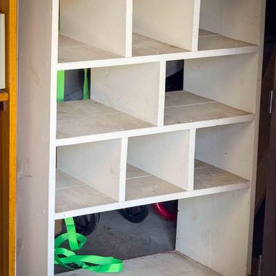 White Storage Rack Wood