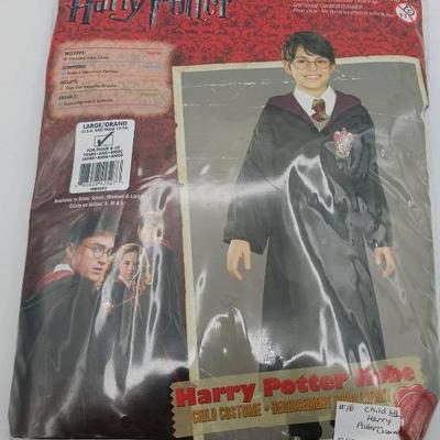 Harry Potter Gryffindor Costume: Hooded Robe & Tie, Child Large 