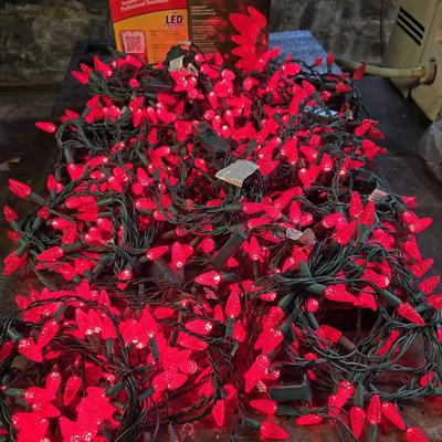 Christmas Outdoor Red Lights