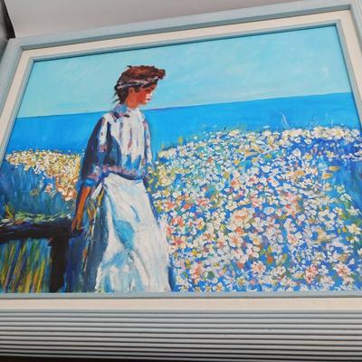 Beautiful Seaside Garden Painting
