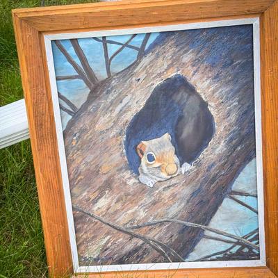 Adorable Squirrel Painting