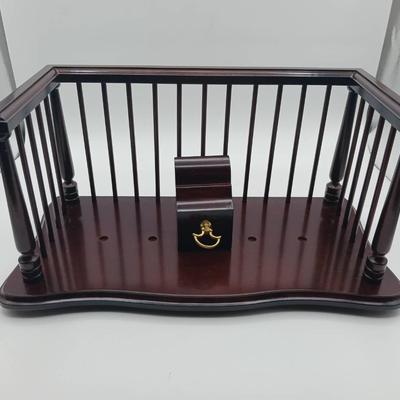 Bombay Company Mahogany Book Caddy in Original Box